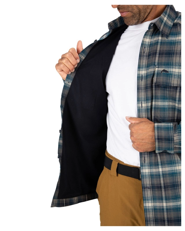 Simms Coldweather Shirt Atlantis Steel Plaid 4 Simms Coldweather Shirt Atlantis Steel Plaid - Image 2