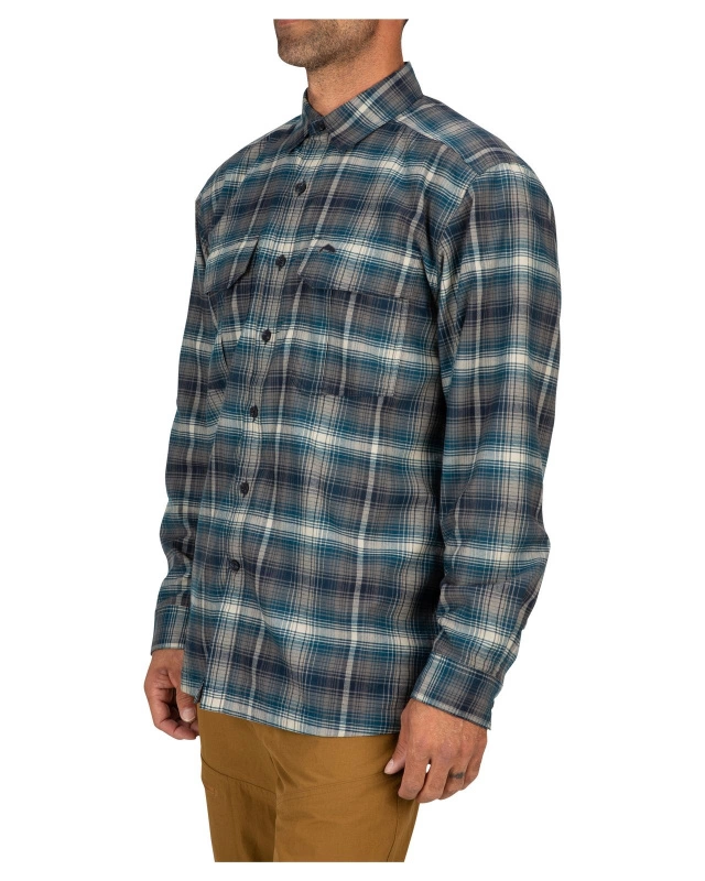 Simms Coldweather Shirt Atlantis Steel Plaid 6 Simms Coldweather Shirt Atlantis Steel Plaid - Image 4