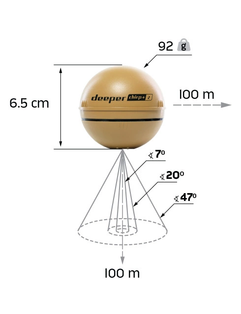 Deeper Fishfinder Deeper Smart Sonar Chirp+ 2 7 Deeper Fishfinder Deeper Smart Sonar Chirp+ 2 - Image 5