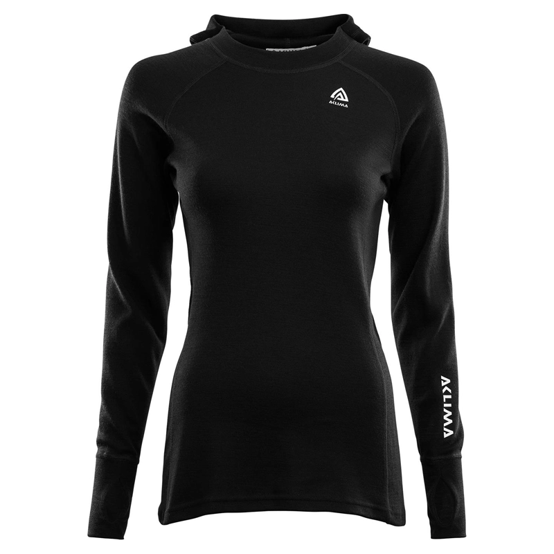 Aclima WarmWool Hoodsweater W's Jet Black 3 Aclima WarmWool Hoodsweater W's Jet Black