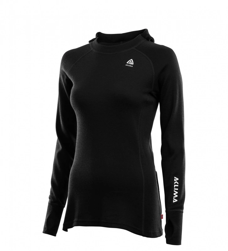 Aclima WarmWool Hoodsweater W's Jet Black 5 Aclima WarmWool Hoodsweater W's Jet Black - Image 3