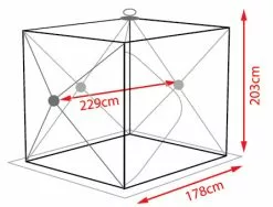 Atemi Tent Igloo Luxury (178x203x229cm) -Kylmakassit Store 911 03002 4