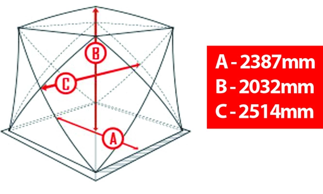 Atemi Tent Igloo Luxury L (178x203x229cm) 6 Atemi Tent Igloo Luxury L (178x203x229cm) - Image 4