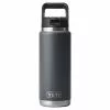 Yeti Rambler 26 Oz Straw Bottle - Charcoal
