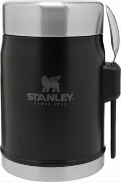 Stanley The Legendary Food Jar + Spork .4L - Matte Black -Kylmakassit Store ST1009382005 4